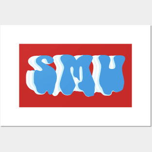 SMU Blue Melt Posters and Art